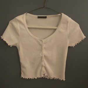 Brandy Melville white cropped top